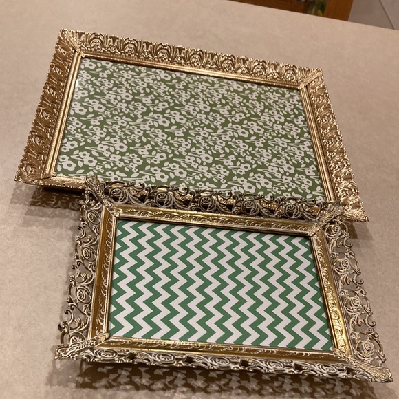 1960s vintage metal gold frames. - Picture 2 of 11